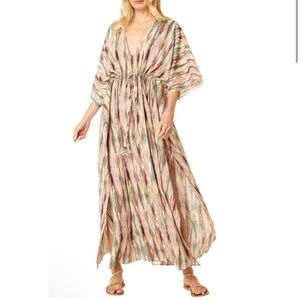 Misa Los Angeles Women's Rena Kaftan Dress Oversized M/L Jewel Colors Cover-up